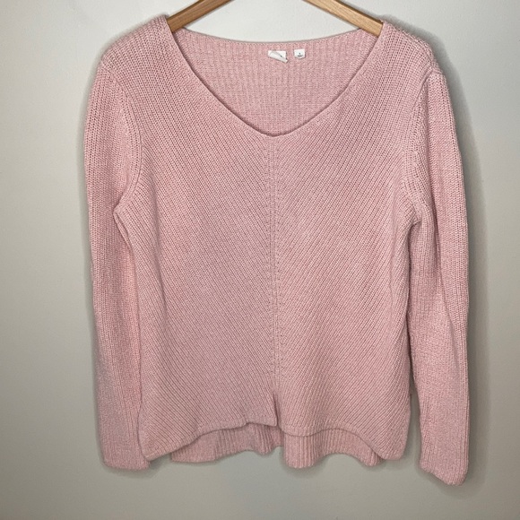 GAP Sweaters - Gap Pink V Neck Sweater Large